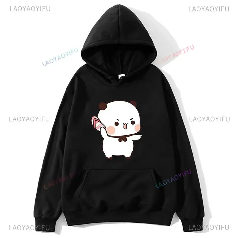 Couple Hoodies Bubu Dudu hoodie Sweatshirt Cartoon Kawaii Print Pullover Harajuku Men Women Sudaderas warm fleece hooded