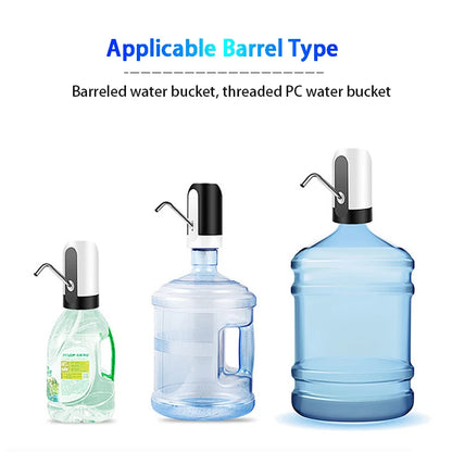 Water Bottle Pump Charging Automatic Electric Water Dispenser Pump Bottle Water Pump One Click Auto Switch Drinking Dispenser