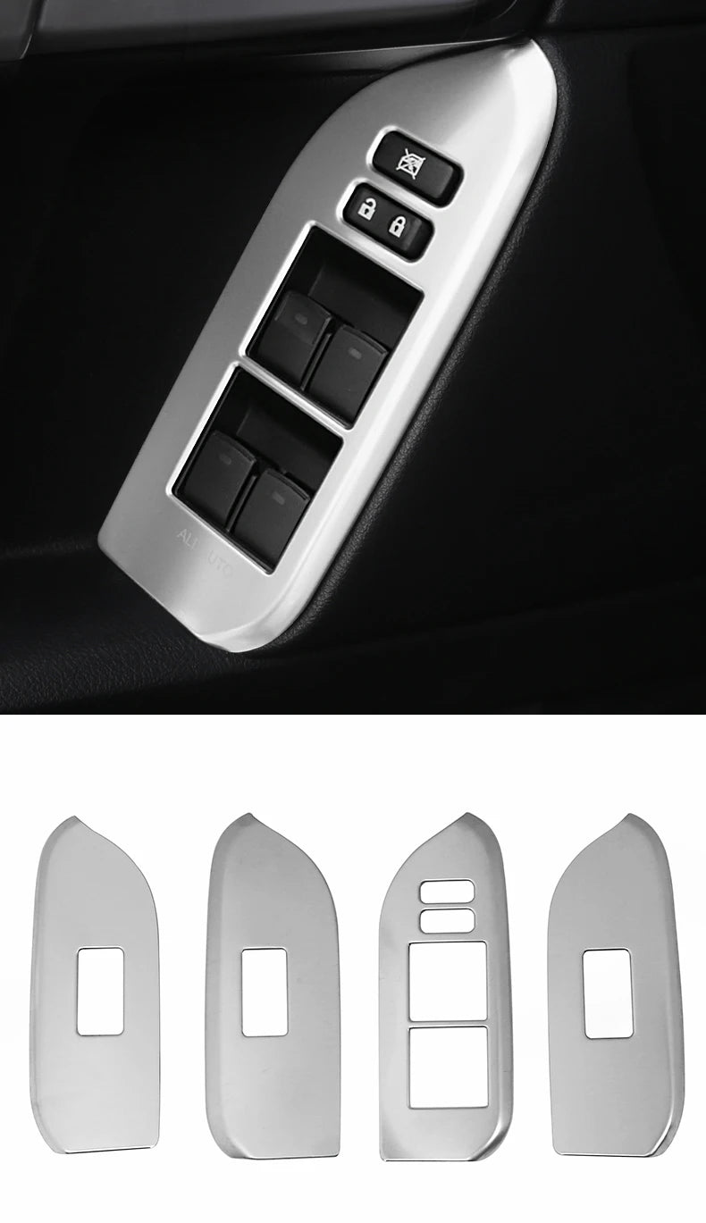 For 2010-2021 Toyota Land Cruiser Prado 150 Interior Modification Accessories Glass Button Panel FJ150 J15 Car Door Handle