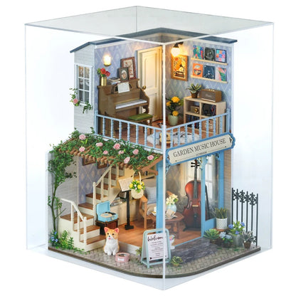 New Diy Big Wooden Dollhouse  Furniture Light Kit Doll House Casa Miniature Accessories Handmade Wooden Toys Birthday Gifts