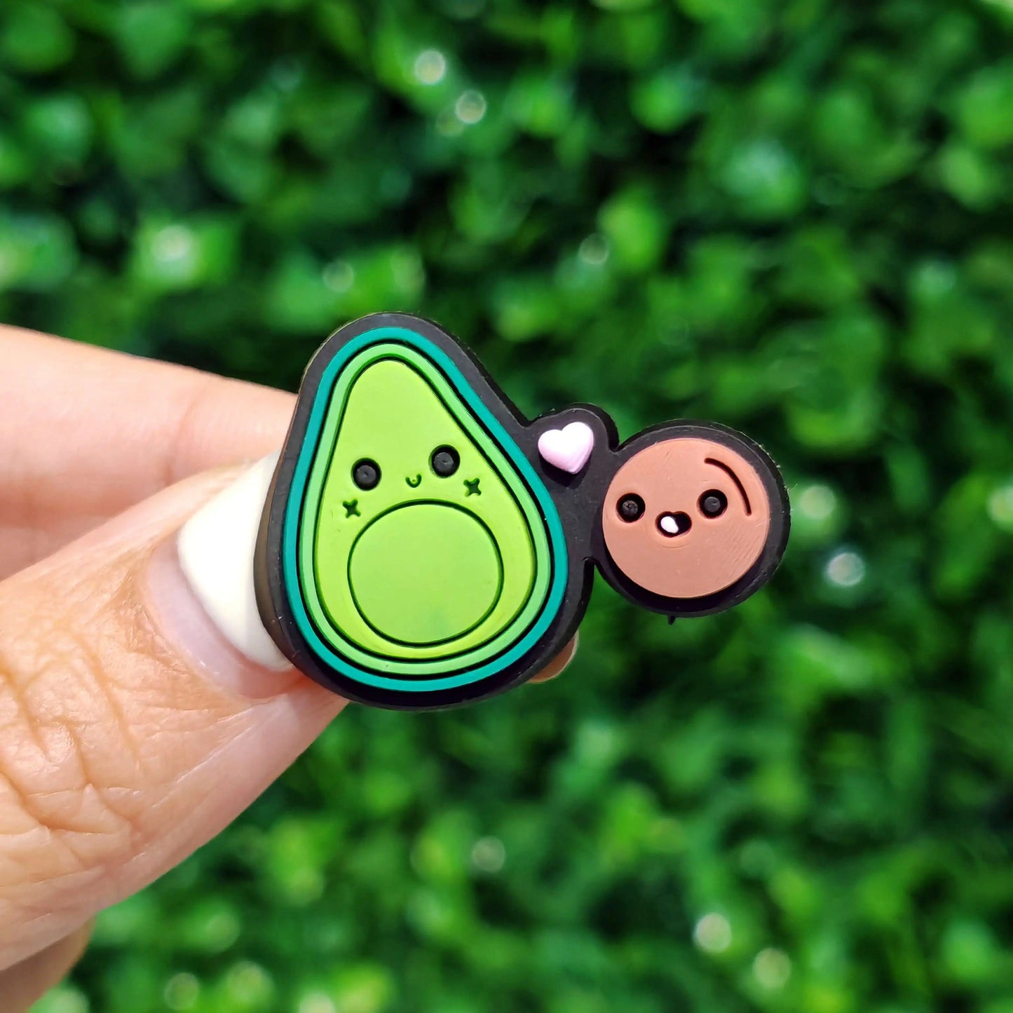 New 1-100pcs Cartoon Fruit Avocado Mom Love Guitar PVC Shoe Charms Accessories Hole Slippers Decorations Kids Birthday Present