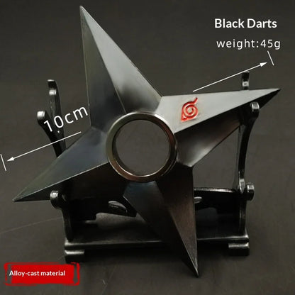 Naruto Metal Shuriken Rotatable Bearing Ninja Star Anime Peripheral Cosplay  Model Collectible Decor For Anime Enthusiasts