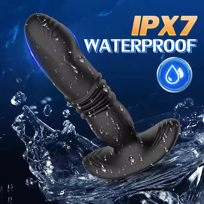 Wireless APP Control Vibrator Telescopic Butt Vibrator for Men Women Thrusting Anal Plug Prostate Massager Cock Ring for Adult