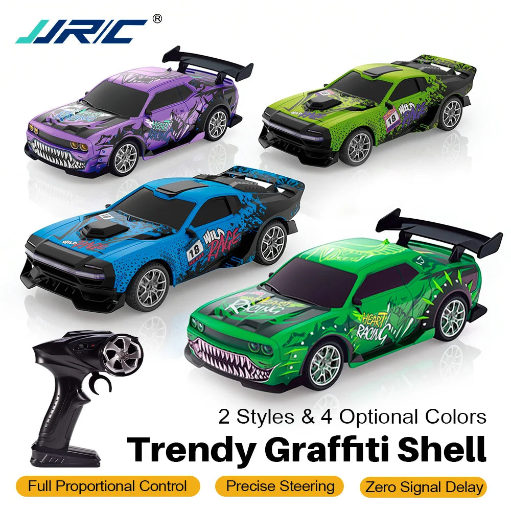 9IMOD RC Drift Car Remote Control Racing Vehicle with Drift Tires LED Headlights 2.4G Rechargeable Battery Indoor Outdoor Toy