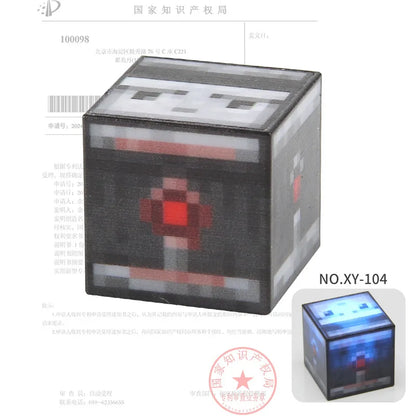 2CM Light-up Magnetic Square Building Blocks Replacement Parts DIY Educational Assembly Street Scene Lamp Bricks Kid Toy