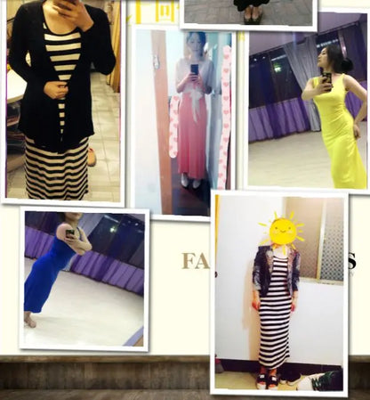 Spring Summer 2026 Women's Modal Long Sleeveless Dress Beachwear Base Layer Vest Skirt Large Size Korean Style Commute