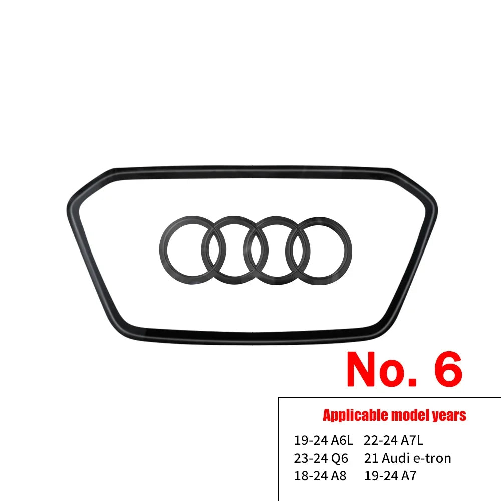 Car Styling Steering Wheel Center Logo Covers Trim Accessorie Fit  AUDI A6L Q7 Q3 Q5 A7 A5 A3 A4L A8L A8 Q5L Q8 A7 Q6 E-TRON SQ5