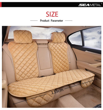 SEAMETAL Winter Car Seat Cover Soft Warm Car Seat Cushion Universal Plush Interior Protector Mat Auto Seats Cover Accessories