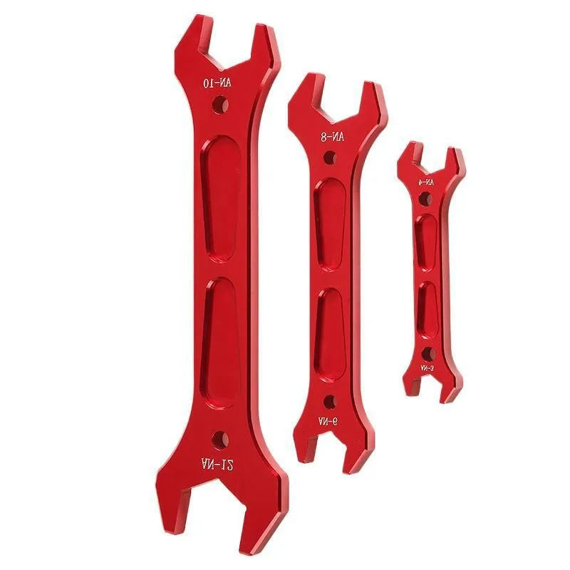 HQ Universal AN Aluminum Wrench Socket Wrenc Hose Fitting Tool Spanner Tool Kit Double Ended Fitting  AN3 AN4 AN6 AN8 AN10 AN12