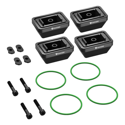 BEVINSEE Aluminum Jack Pad Set for BMW F30 F31 F32 F33 F80 F82 F83 E90 E92 E93 F20 F21 F22 F23, Replace 51717164761/51717169981