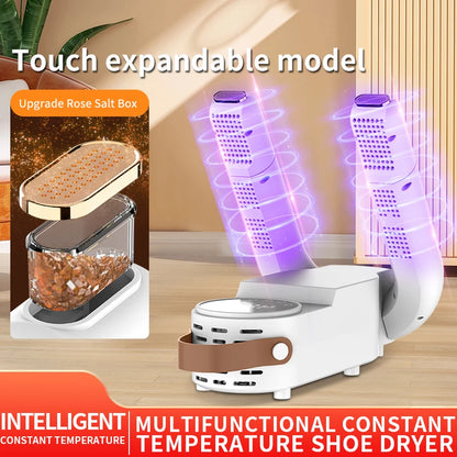 2025 150W Intelligent Timer Shoe Dryer New Boot Warmer Eliminate Odor Quick Drying Boot Deodorizer Multi-functional Socks Dryers