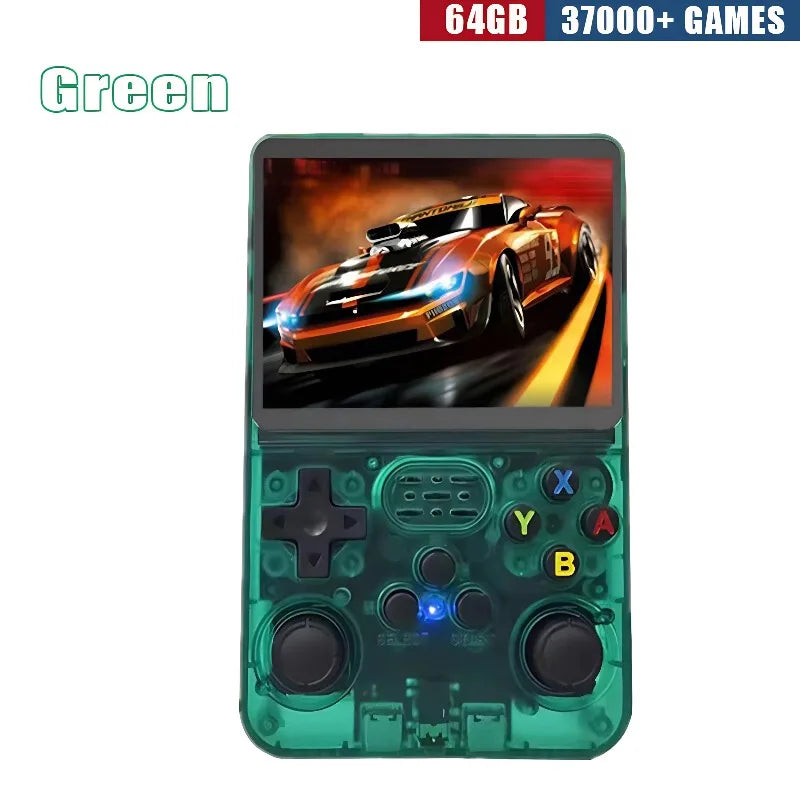 Retro Handheld Game Console R36S 3 5 Inch IPS Screen 64GB 128GB 256GB Portable Gaming Device with Built in Games