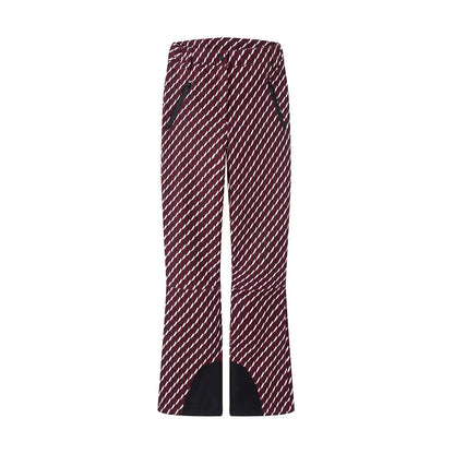 JNLEAOG Autumn New Women's Fashion Snowboarding Series Technical down Cotton Jacket And Flared Pants Set Warm Long Sleeve
