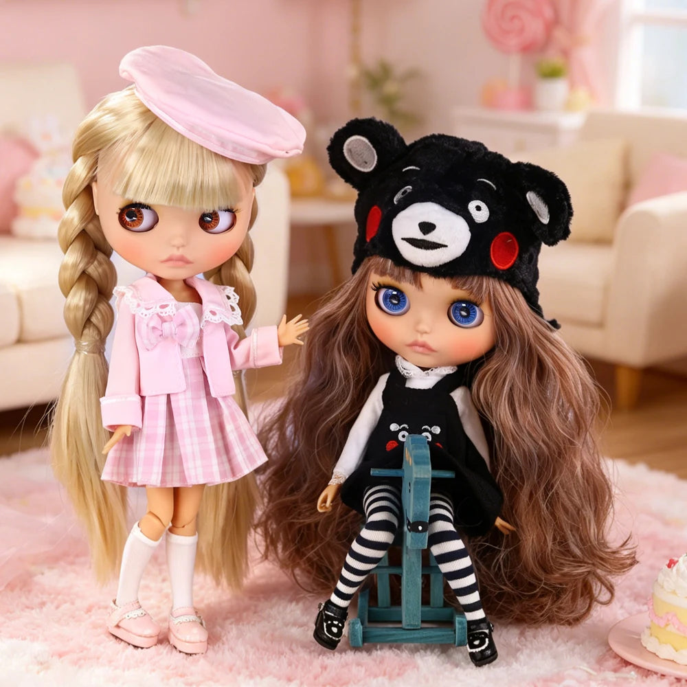 ICY DBS Blyth Doll 1/6 Joint 30cm tan Skin Matte Face Girl Set Doll BJD Toy Gift