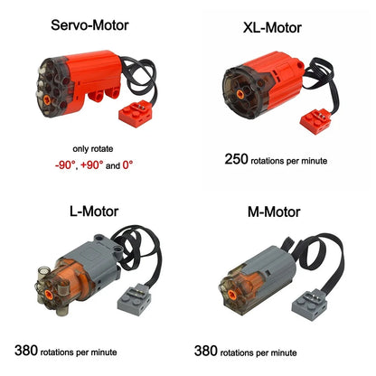 New Blocks Technical Parts Motor Servo Set MOC High-Tech PF Model Servo Bricks Accessories Multi-Function Power 8882 883 884 85