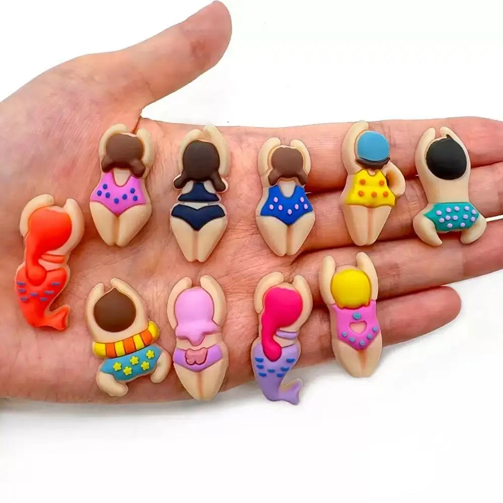10-100pcs Swimming And Diving Series Shoe Charms For Sandals,Shoe Decoration Accessories Shoe Pins Great Gift For Men Wom