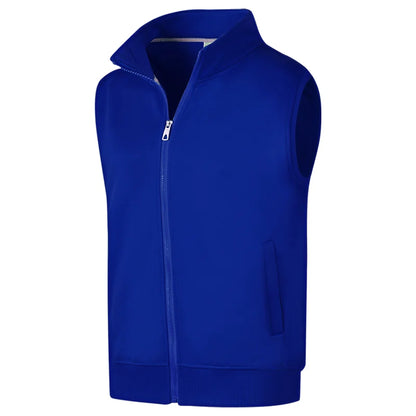 Winter Velvet Warm Vest Custom Design Fashionable Solid Color Vest Printing Logo Fleece Vest Embroidery Personalized Brand
