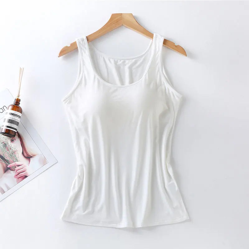 NHKDSASA Seamless Lingerie Women Vest Solid Crop Top Push Up Padded Bralette Woman Vest Basic Comfortable Soft Underwear 4XL