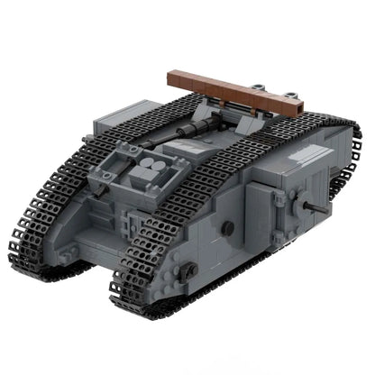 ww1 German A7V and MARK IV Heavy Tank Building Block Toy Military Vehicle Model Bricks Set