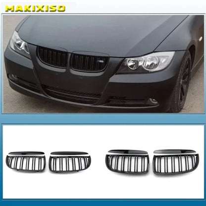 Car Front Bumper Grille Black Grille Abs Fit For Bmw 3 Series E90 E91 2005 2006 2007 2008