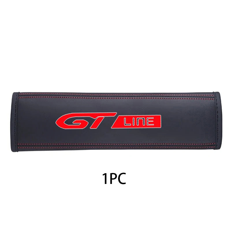 1PCS Car Seat Belt Cover Protector Accessories For Peugeot GT GTline 3008 308 T9 208 508 2008 Rifter 5008 207 206 408 108 4008