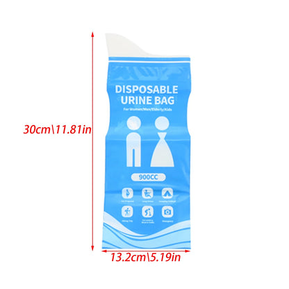16Pcs Disposable Urine Bags Unisex 900CC Portable Emergency Camping Toilet Urinal Pee Bags for Men Women Kids Car Travel Hiking