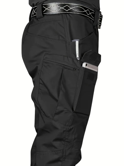 S-6XL Men's Tactical Cargo Pants Outdoor Casual Sports Pant Hiking Fishing Waterproof Multi-pocket Men Trousers for Work