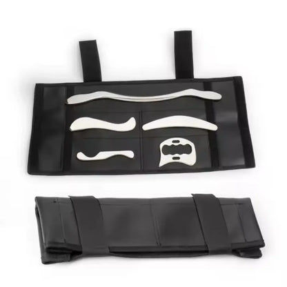 5pcs Fascial Knife Deep Tissue Muscle Scraper Guasha Tool Set IASTM Tool Relieve Sore Muscles Stainless Steel Fascial Massager
