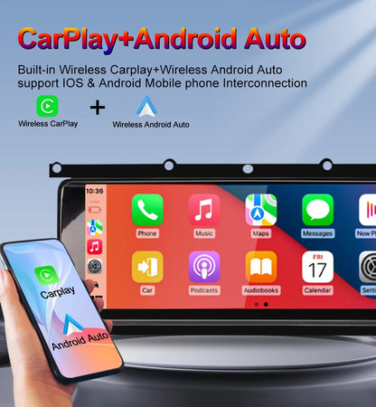 STWEI 10.25inch HD 8 Core Android13 Wireless Carplay Auto For Range Rover Evoque L538 Car Multimedia  Digital AirCon AC Panel