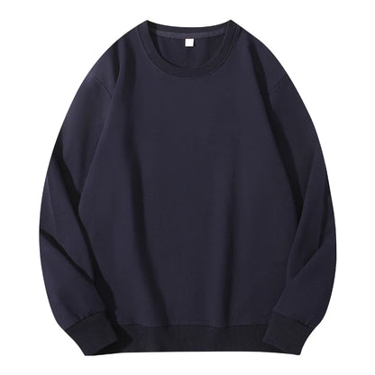 Autumn O-Neck Cotton Women's Sweatshirt Hoodies Basic Loose Casual Women Pullover Solid Sweatshirt Ladies Tops Factory Wholesale