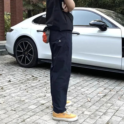Quick Dry Straight Leg Thin Work Trousers for Men Summer Outdoor Hiking Mountain Climbing Windproof Pants Casual Fashion