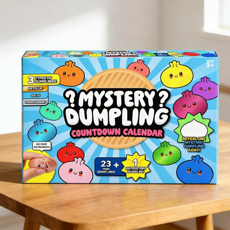 Soft Squishy Mystery Cute Simulation Dumpling Blind Box Slow Rebound Stress Relief Pinch Toy Blind Box 24-Day Countdown Calendar