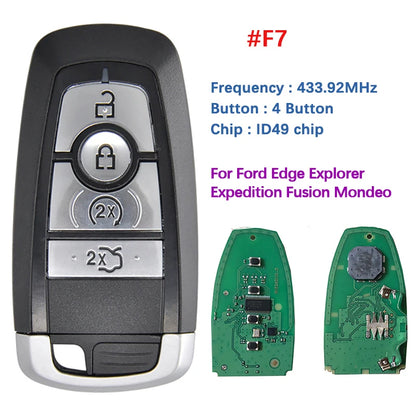 CN018109 315/434/868/902 Remote Key For Ford Edge Explorer Expedition Fusion Mondeo F150 Replacement Smart Keyless Proximity