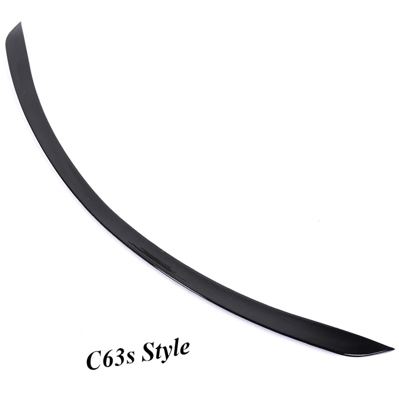 Boot Rear Carbon Fiber Trunk Spoiler for Mercedes Benz C Class Sedan W205 Deflector C63s AMG PSM Style Gloss Black 2015-2021
