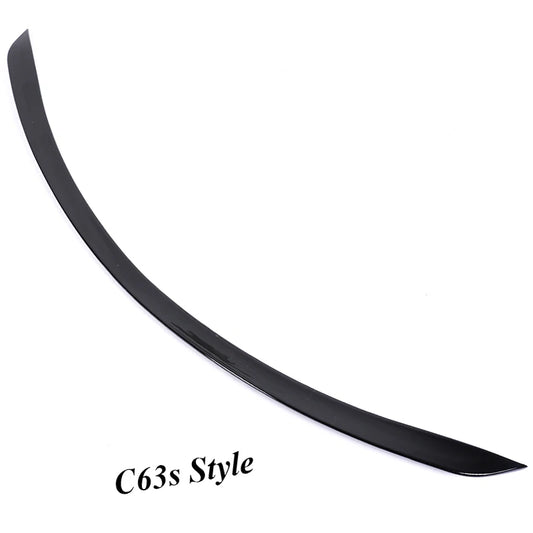 Boot Rear Carbon Fiber Trunk Spoiler for Mercedes Benz C Class Sedan W205 Deflector C63s AMG PSM Style Gloss Black 2015-2021