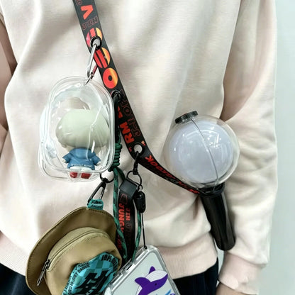 RJINHIT ARIRANG Crossbody Lanyard Adjustable Shoulder Strap Kpop Light Stick Card Holder Bead Chain Fan Concert Merch Gifts