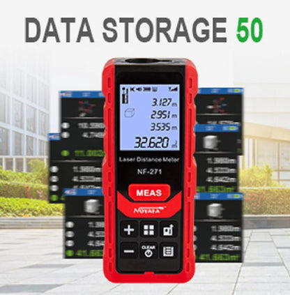 Noyafa NF-271 Laser Distance Meter 40M 80M Rangefinder Tape Range Finder Measure Device Digital Ruler Test Tool
