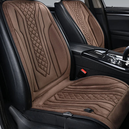 12V/24V Graphene Heated Car Seat Cushion Fast Heating Temperature Control Safety Protection Universal Car Seat Protector Cover