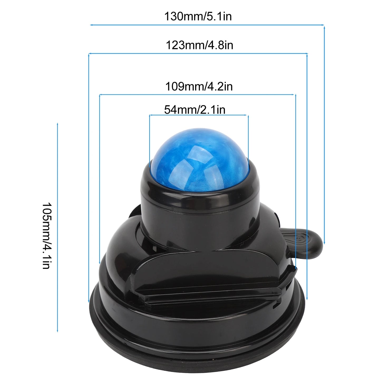 Wall Massage Roller Manual Suction Cup Massage Ball 360 Degrees Rotation Mountable Muscle Massage Ball