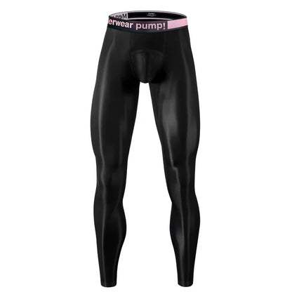 Men's Panties Men Quickly Do Gifts for Men Fashion Tight Ice Silk Sports Fitness Pants Long Leggings Man Underwear Hot Plus Size