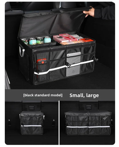 Oxford Cloth Car Storage Box Trunk Storage Organizer Foldable Multifunctional Car Camping Storage Bag Storage Rack