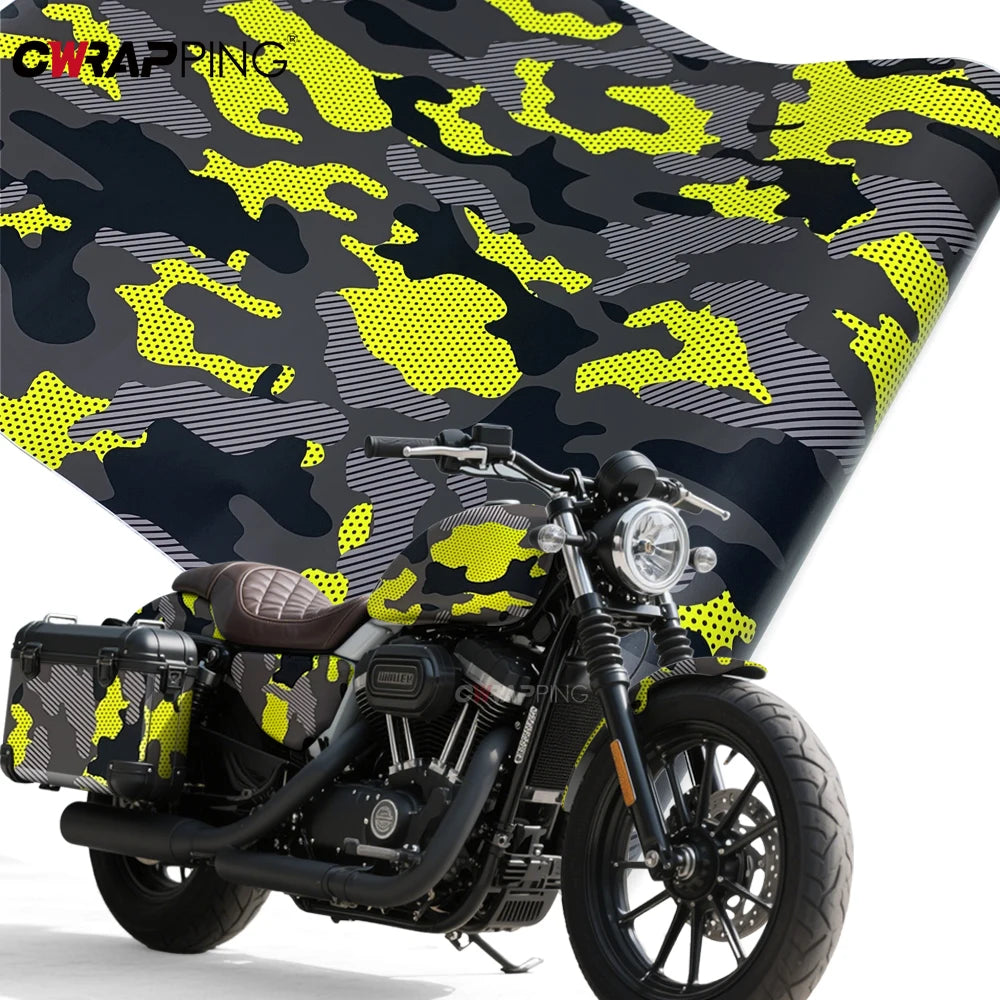 Vinyl Wrap Car Sticker Camouflage Film External Car Stickers Auto Outdoor Accessories Motorcycle Helmets Vehicle Decoration Foil