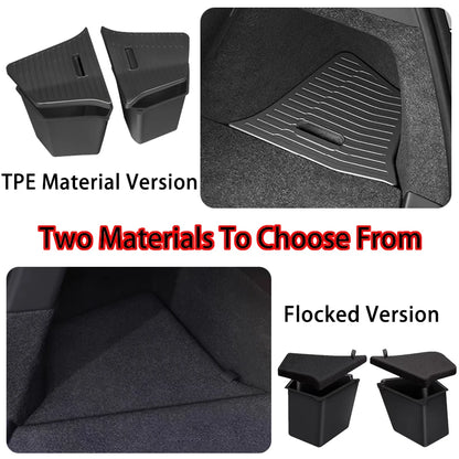For Tesla New Model YL Launch 2026 Car Trunk Side Storage Box Cover Plate Organizer Car Trunk Side Storage Box Refit Accessories