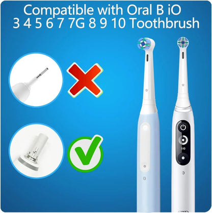 NEW 2/4/8 pcs Toothbrushes Head, Compatible with Oral B iO 2/3/4/5/6/7/8/9/10 Series Electric Toothbrush Replacement Brush Heads