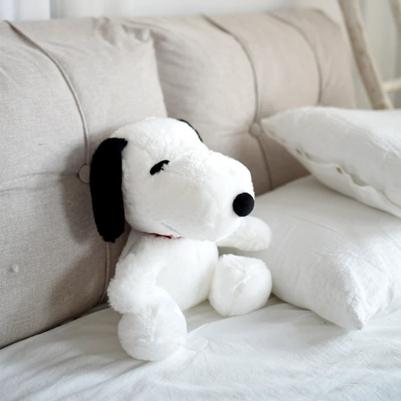 Kawaii Big Size Snoopy Plush Toy White Dog Snoopy Plushies Toy Pillow Stuffed Doll Cuddly Puppy Doll Animal Birthday Gifts