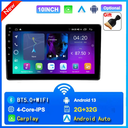 Universal 7"/9"/10“ 2DIN Android 13 4+64G Car Stereo Carplay Android Auto GPS Navigation Bluetooth FM RDS Radio WIFI Touchscreen