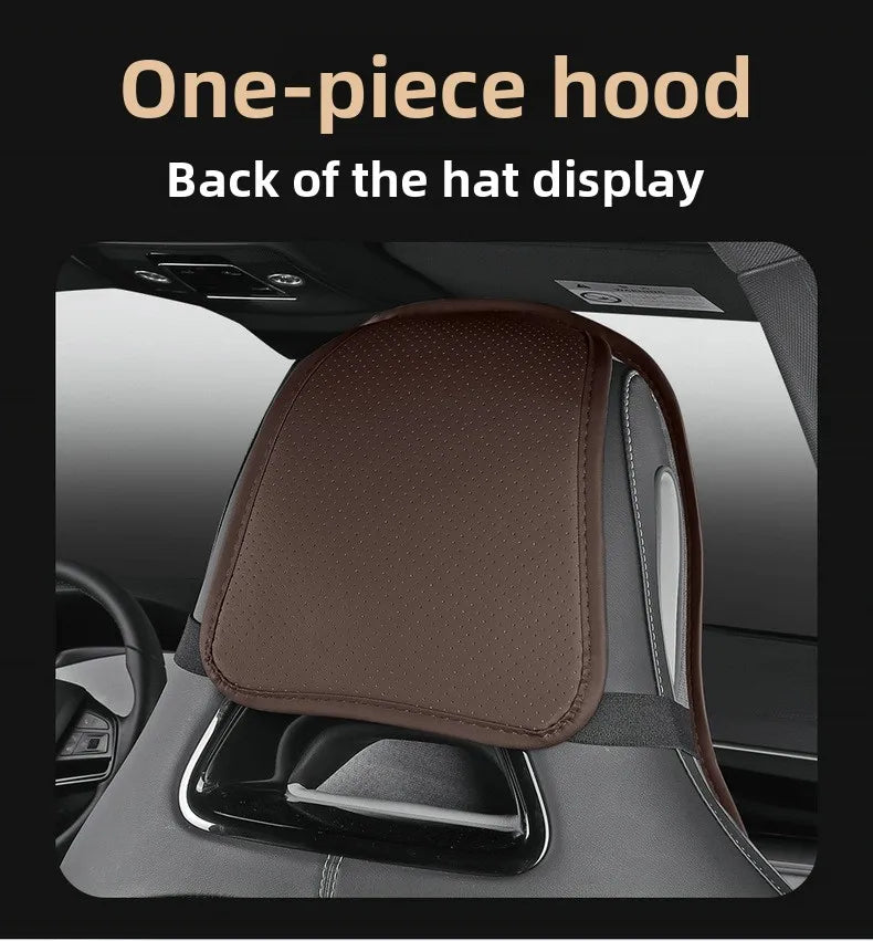 Sporty Universal Car Seat Cover Four Season Auto Perforated Leather Breathable Anti-Slip Covers Cushion SUV Car Seat Protection