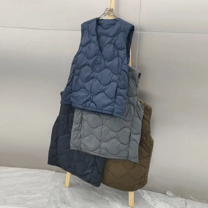 Ultra Light White Duck Down Vest Jacket New Autumn Winter Men Warm Bigsize Down Waistcoat Coat Parkas Male Short Sleeveless Tank