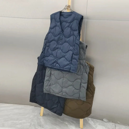 Ultra Light White Duck Down Vest Jacket New Autumn Winter Men Warm Bigsize Down Waistcoat Coat Parkas Male Short Sleeveless Tank