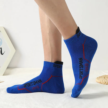 12 Pairs Summer Socks Men's Ankle Running Sports Socks Mesh Breathable Sweat Absorbent and Odor Fitness Low Cut Short Socks Thin